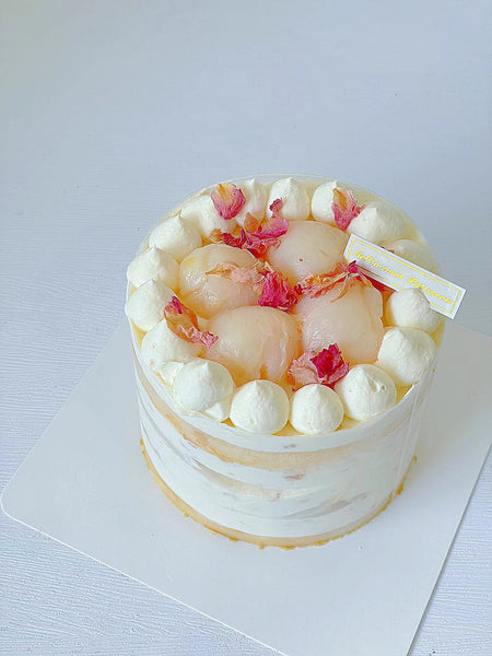 Lychee Rose Nude Cake 玫瑰荔枝裸蛋糕