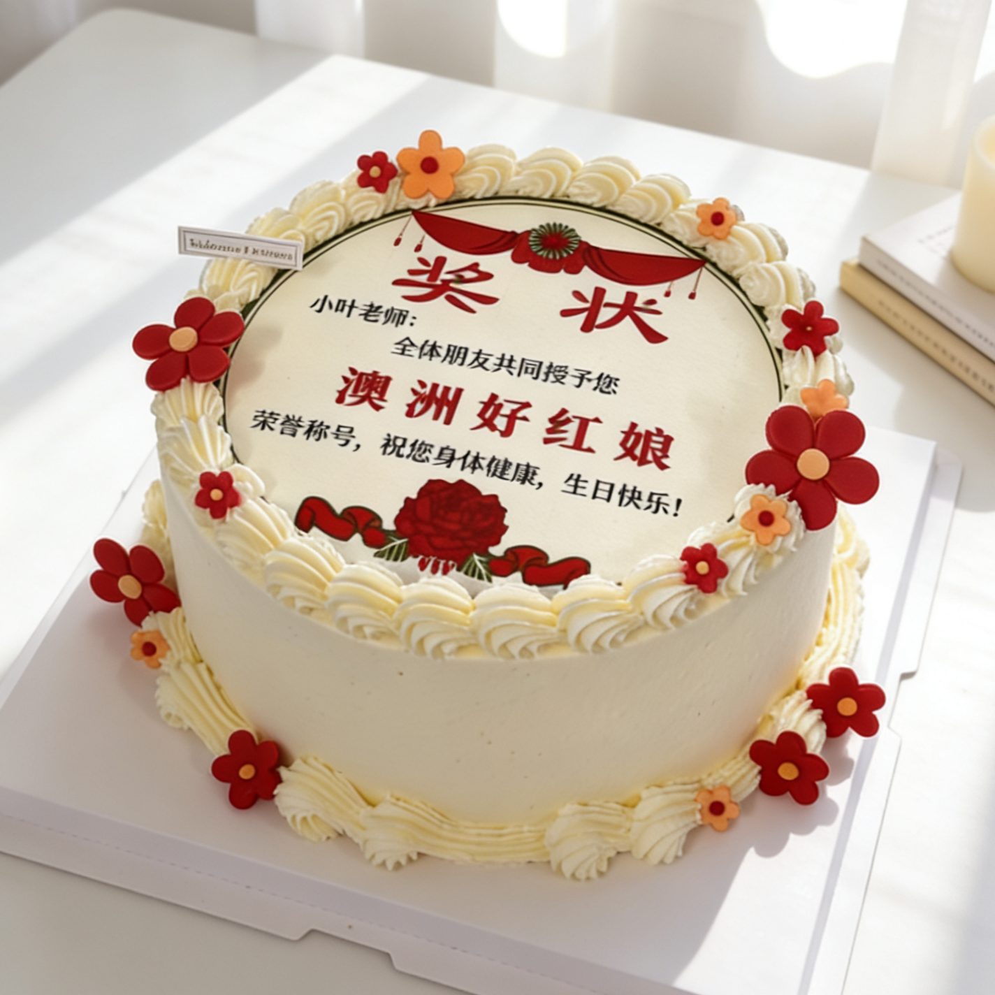 Certificate-Style Cake 奖状蛋糕