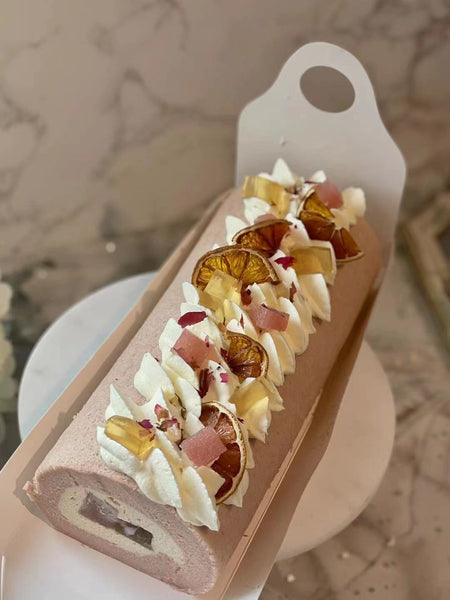 White Peach Oolong Tea Swiss Roll (whole roll pre-order only)