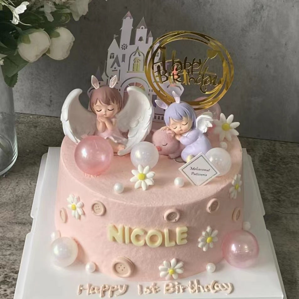 Baby Girl 女宝宝(cake topper may vary)