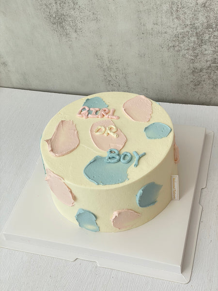 Gender Reveal Cake 性别揭示蛋糕