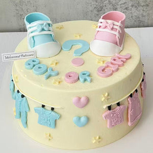 Gender Reveal Cake 性别揭示蛋糕