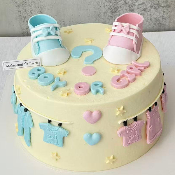 Gender Reveal Cake 性别揭示蛋糕