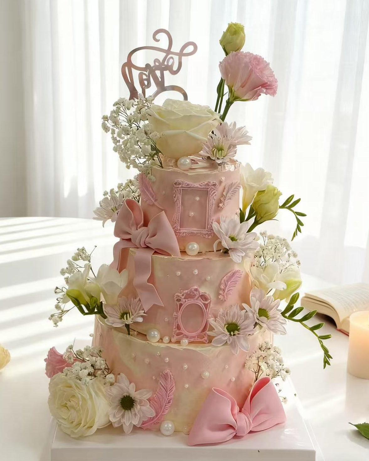 Flowers Wedding Cake