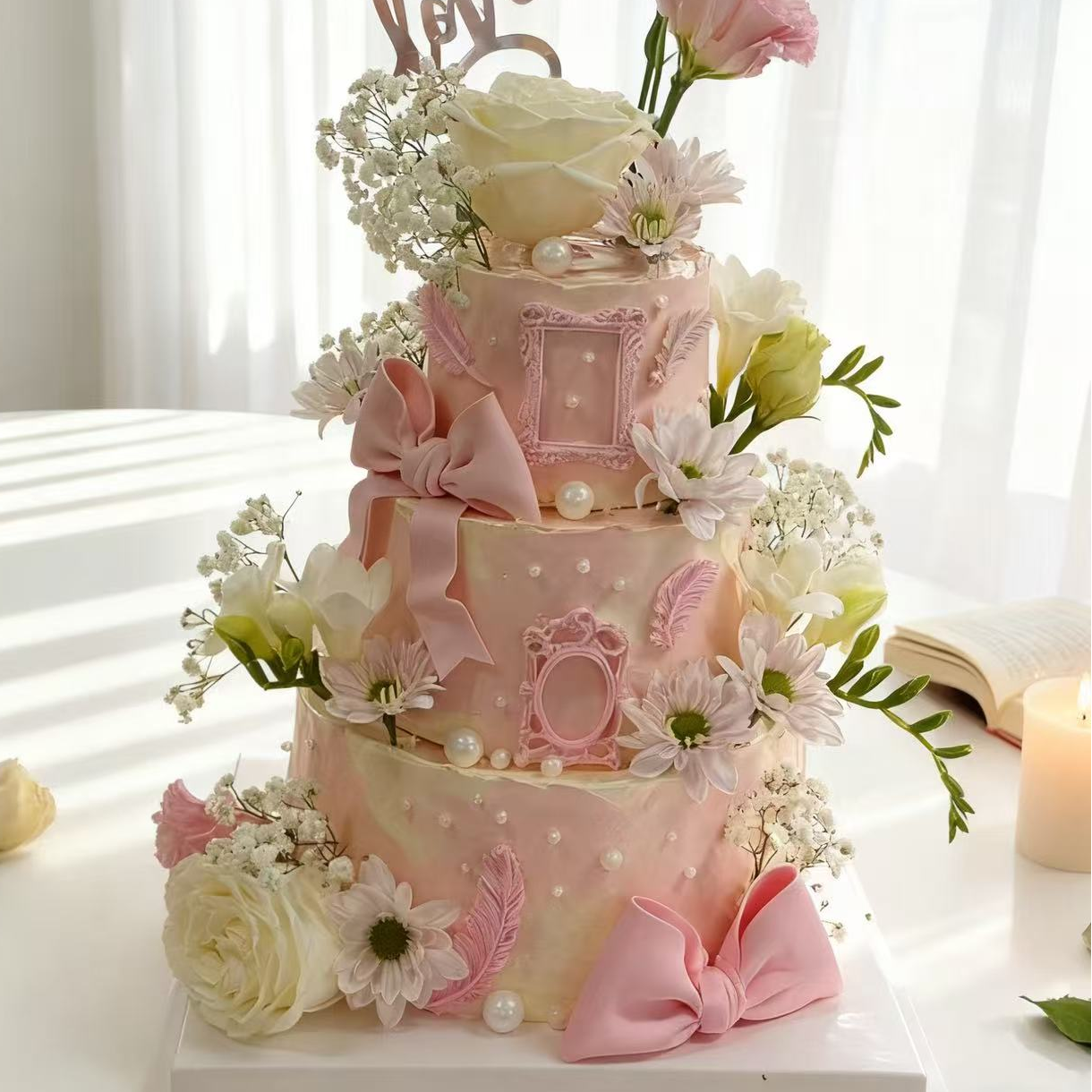 FLowers Wedding Cake