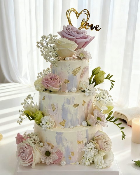 Flowers Wedding Cake