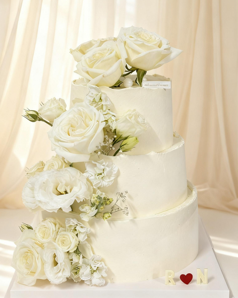 Flowers Wedding Cake