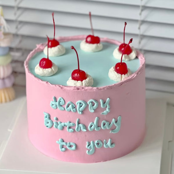 Retro-style Cherry Cake 复古樱桃蛋糕