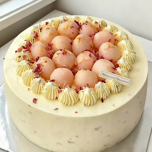 Lychee Rose Chiffon Cake 玫瑰荔枝