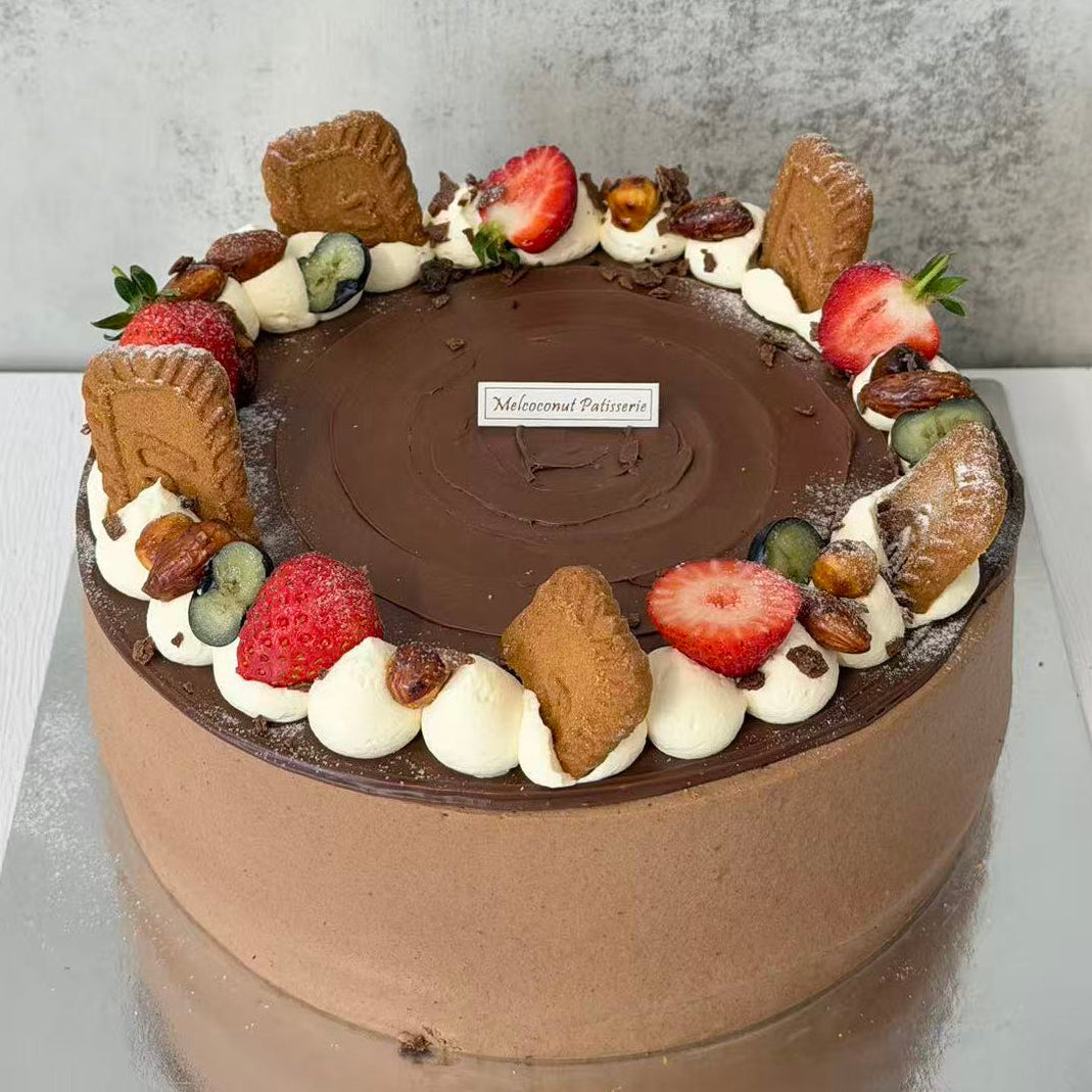 Hazelnut Chocolate Chiffon Cake 榛子生巧脆脆