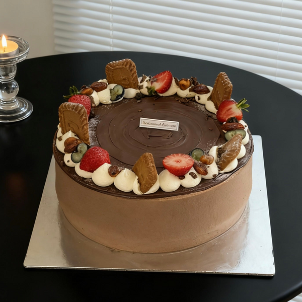 Hazelnut Chocolate Chiffon Cake 榛子生巧脆脆