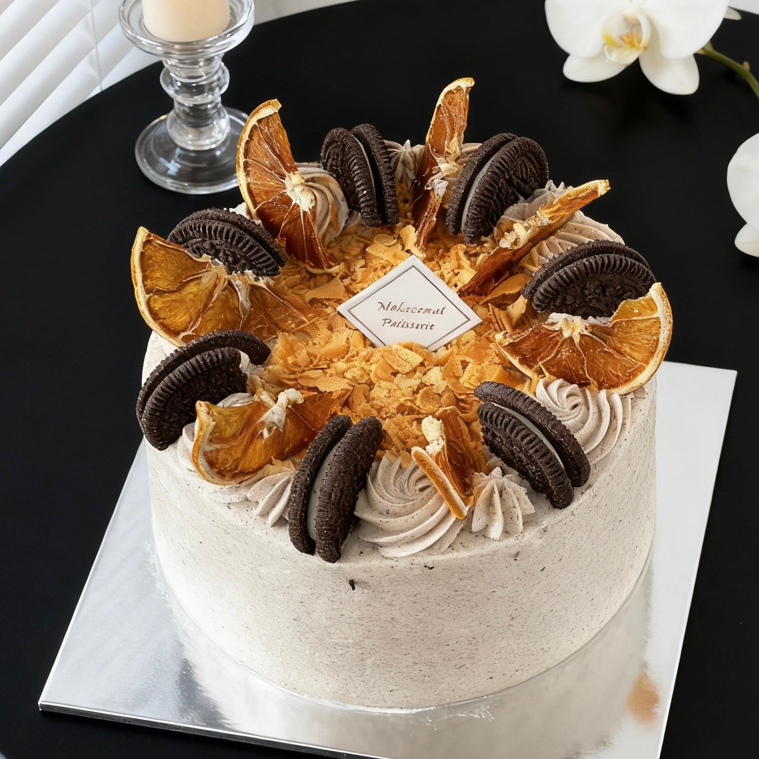 Salted Cream Oreo Biscuit  Chiffon Cake 海盐奥利奥