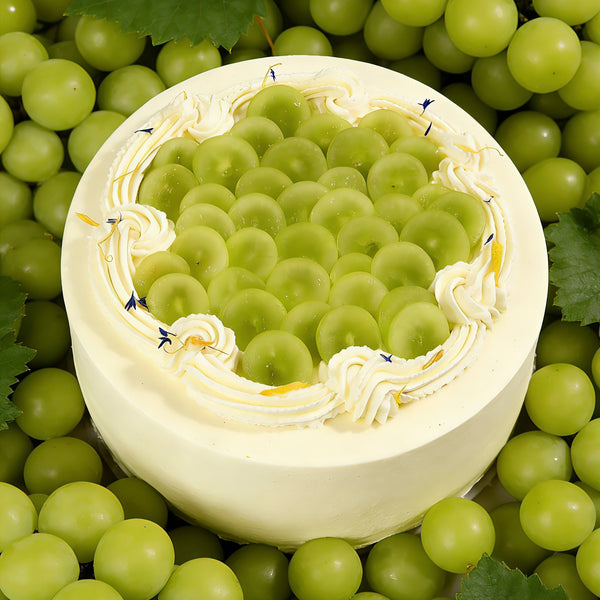 Fresh Grapes Chiffon Cake 青提多多 (use premium white grape)