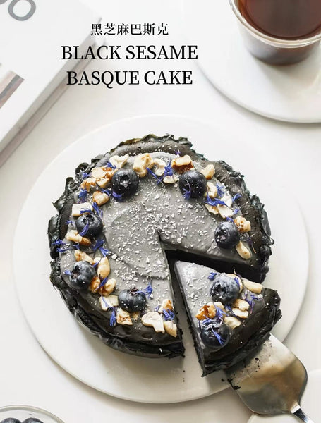 Black Sesame Basque Burnt Cheesecake