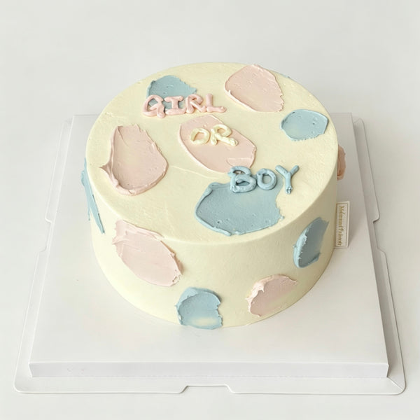 Gender Reveal Cake 性别揭示蛋糕