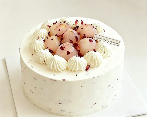 Lychee Rose Chiffon Cake 玫瑰荔枝