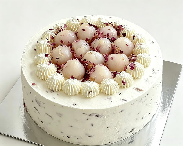 Lychee Rose Chiffon Cake 玫瑰荔枝