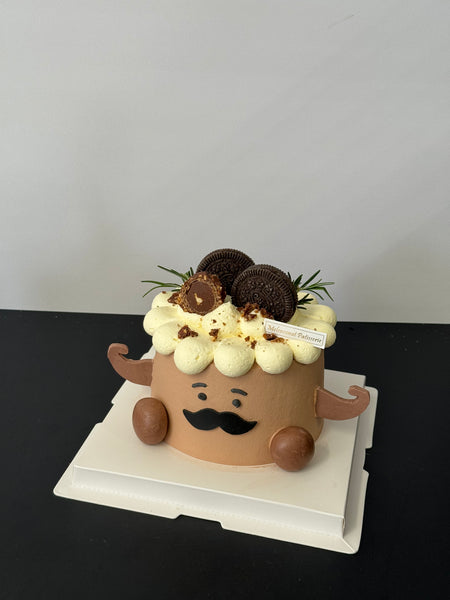 Mustache Jellycat Cake