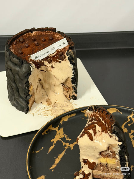 Chocolate Waterfall Cake 巧克力黑金虎皮瀑布