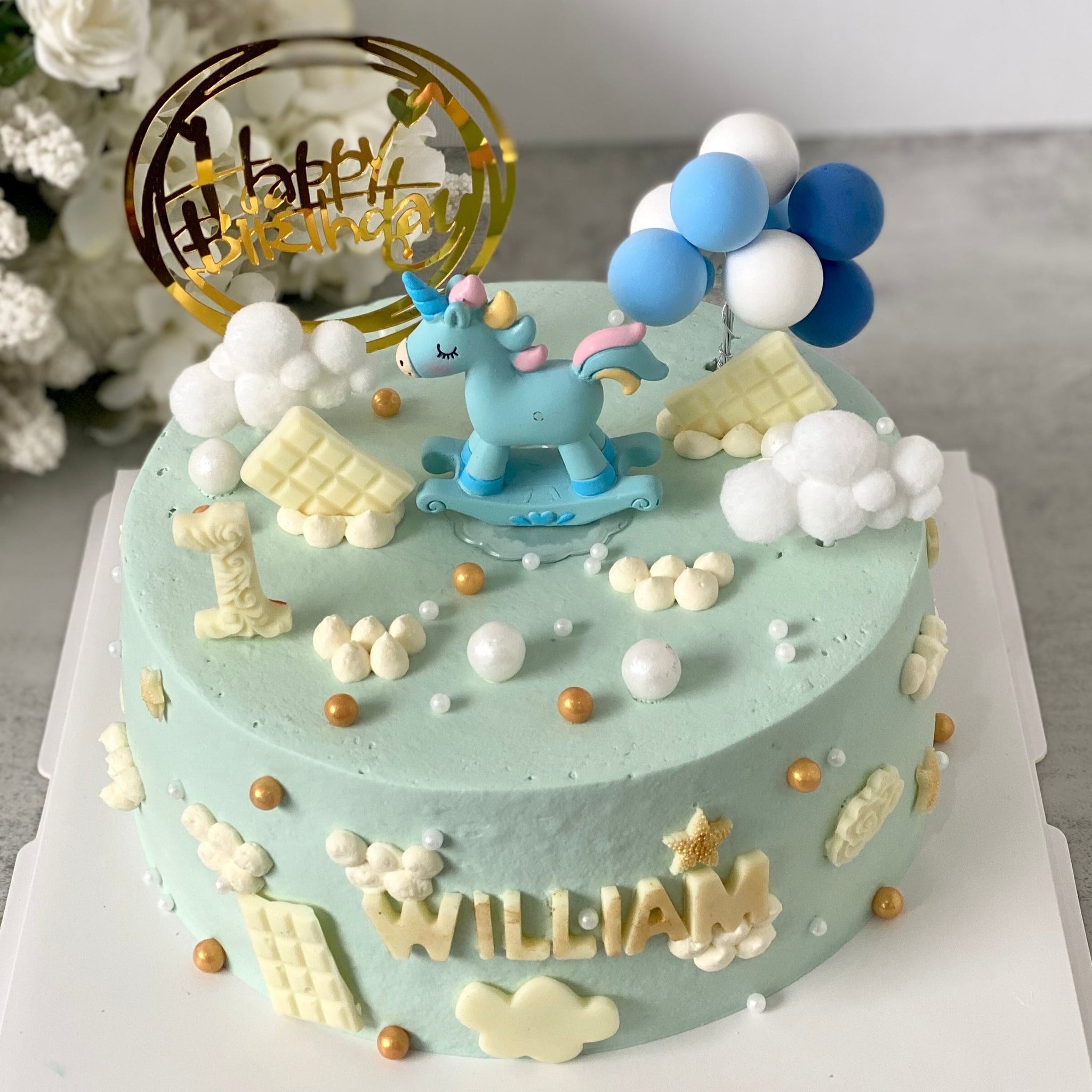 Unicorn 独角兽 (pink or blue)