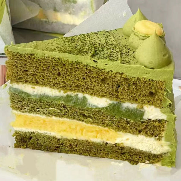 Yuzu Matcha Chiffon Cake(yuzu ingredient out of stock, can replace with raspberry)