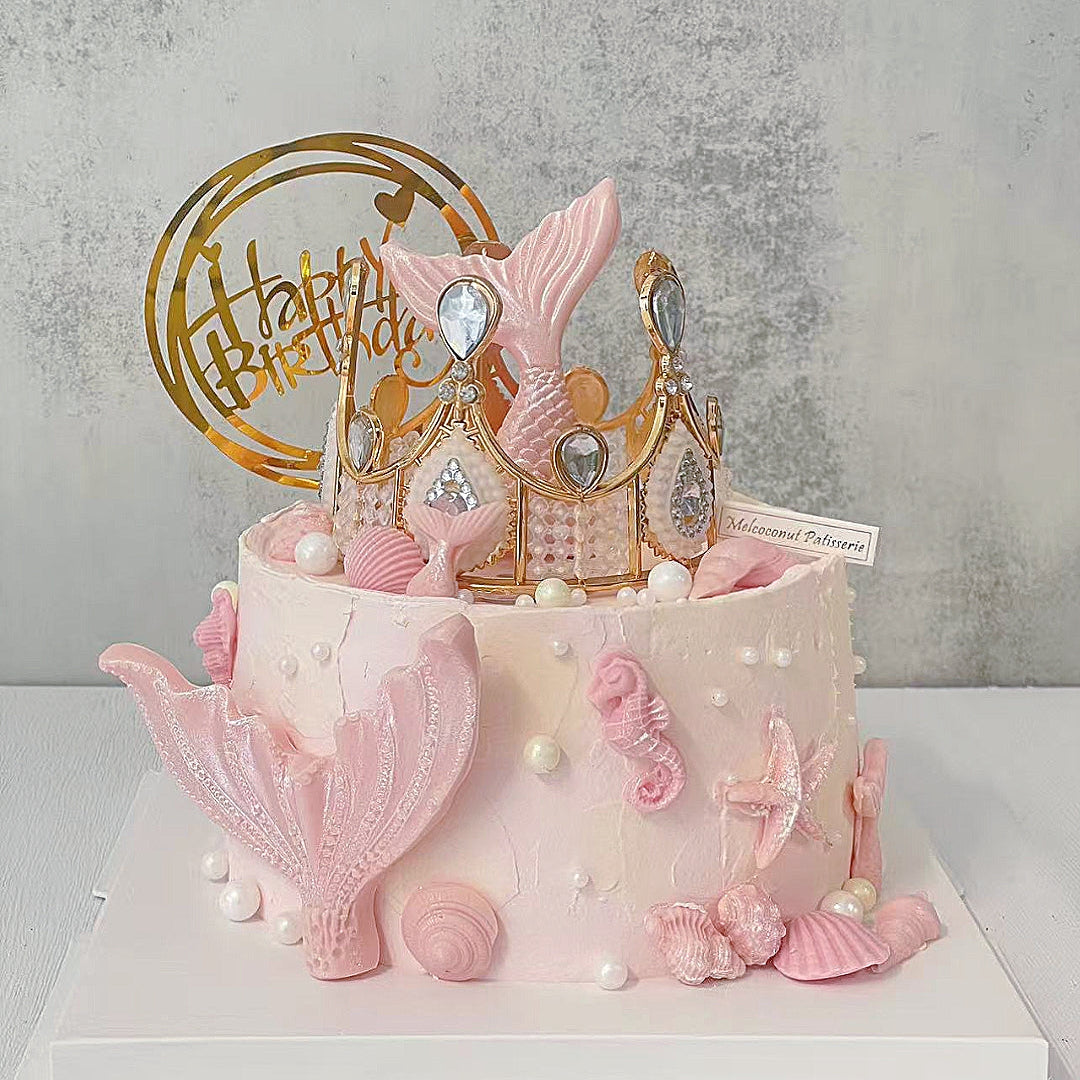 Chocolate Mermaid Tail 美人鱼（Feather topper unavailable/无羽毛装饰）