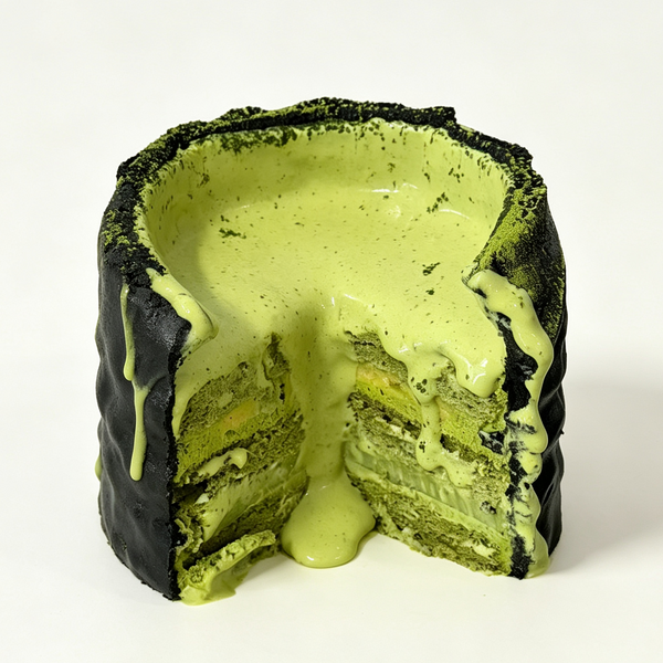 Tiger Skin Matcha Waterfall Cake 黑金虎皮抹茶瀑布