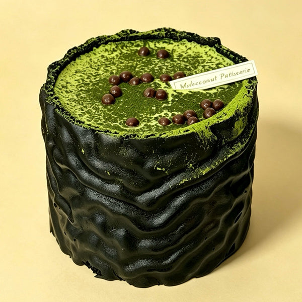 Tiger Skin Matcha Waterfall Cake 黑金虎皮抹茶瀑布