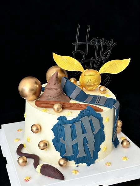 Golden Flying Ball Cake