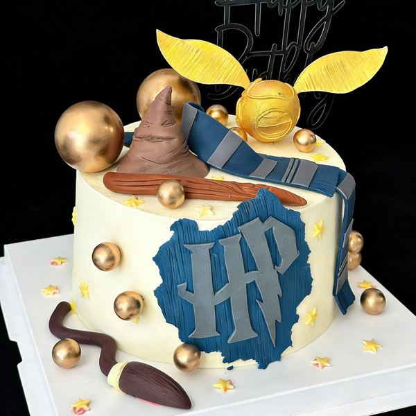 Golden Flying Ball Cake