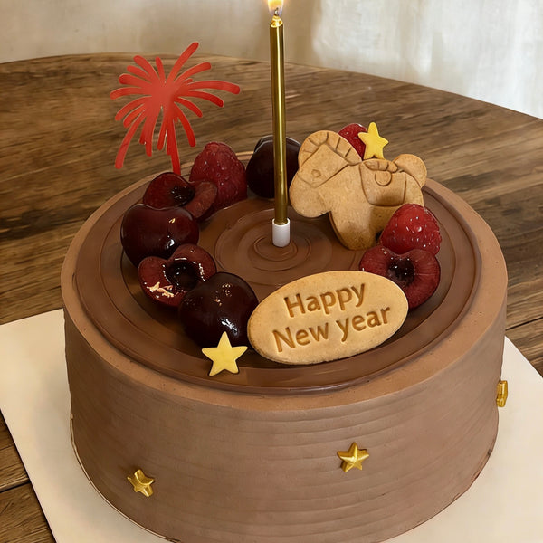 Chinese New Year Cherry Cake 小马樱桃巧克力戚风