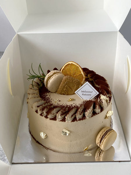 Coffee Cream with Earl Grey Panna Cotta Chiffon Cake