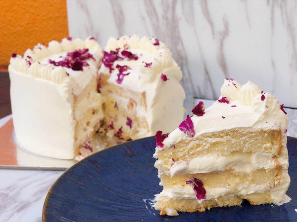 Lychee Rose Chiffon Cake 玫瑰荔枝戚风