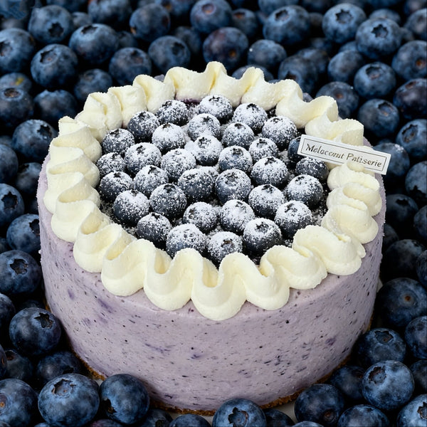 Blueberry & Pudding Chocolate Chiffon Cake 蓝莓布丁