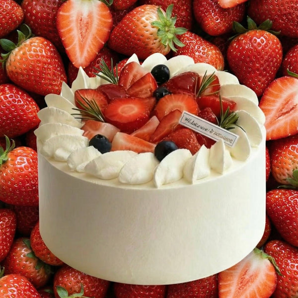 Fresh Strawberry Chiffon Cake 草莓多多