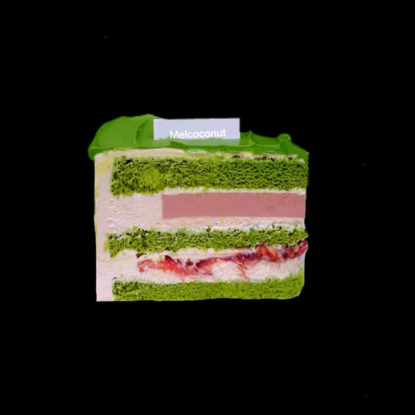 Yuzu Matcha Chiffon Cake(yuzu ingredient out of stock, can replace with raspberry)