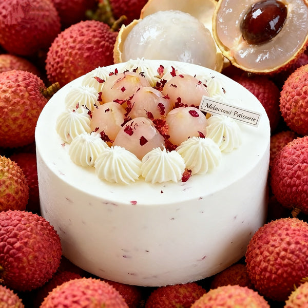 Lychee Rose Chiffon Cake 玫瑰荔枝