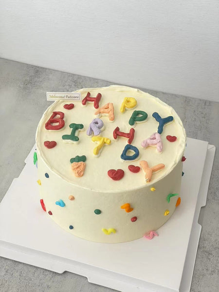 多巴胺撞色 Colored Words (Happy Birthday)
