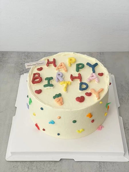 多巴胺撞色 Colored Words (Happy Birthday)