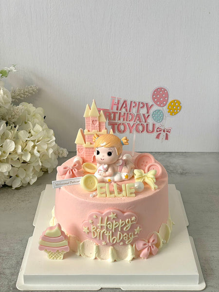 Baby Girl 女宝宝(cake topper may vary)