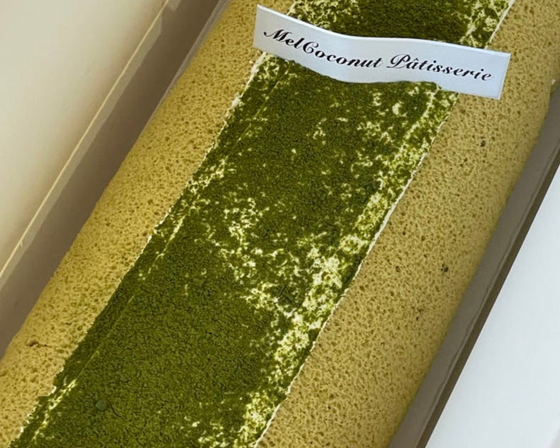 Matcha & Jasmine Swiss Roll (whole roll pre-order only)