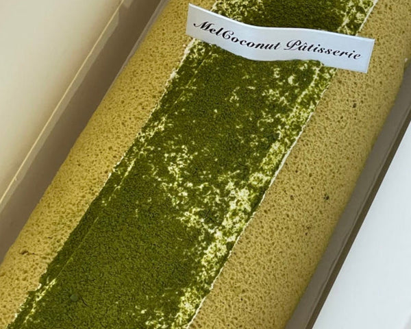 Matcha & Jasmine Swiss Roll (whole roll pre-order only)