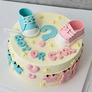 Gender Reveal Cake 性别揭示蛋糕