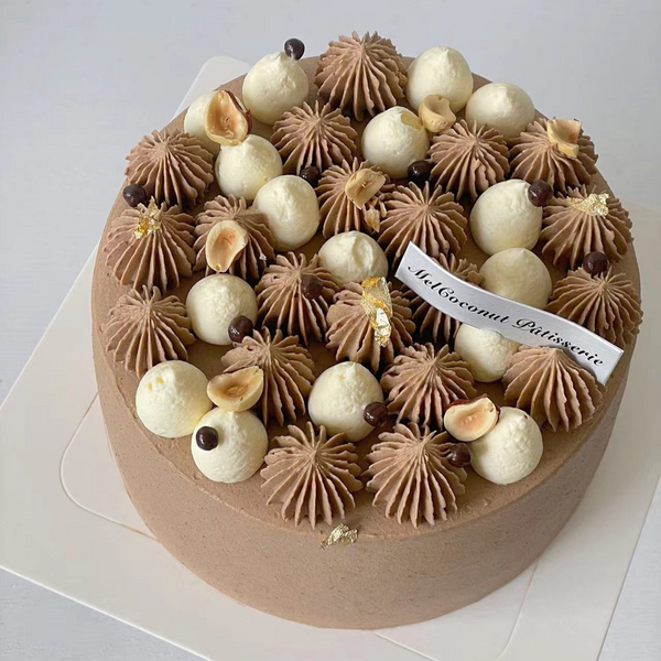 Chocolate Hazelnut Chiffon Cake