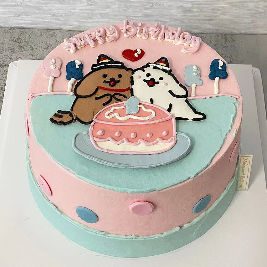 Maltese/ dog 线条小狗