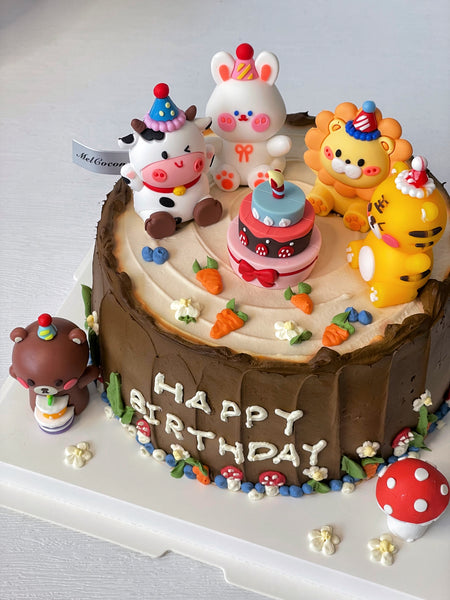 Animal Party 动物派对 (doll toppers may vary)