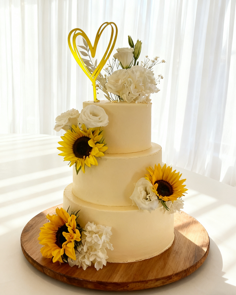 Sunflower Wedding Cake