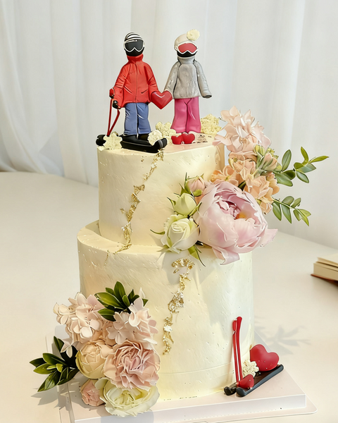 Flowers Wedding Cake