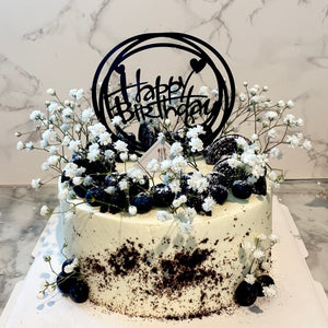 Fresh Flower(Gypsophila) Cake 鲜花(满天星)蛋糕
