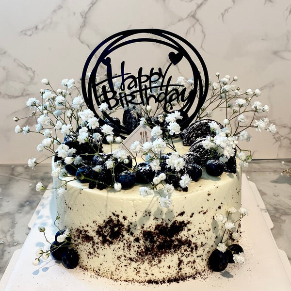 Fresh Flower(Gypsophila) Cake 鲜花(满天星)蛋糕